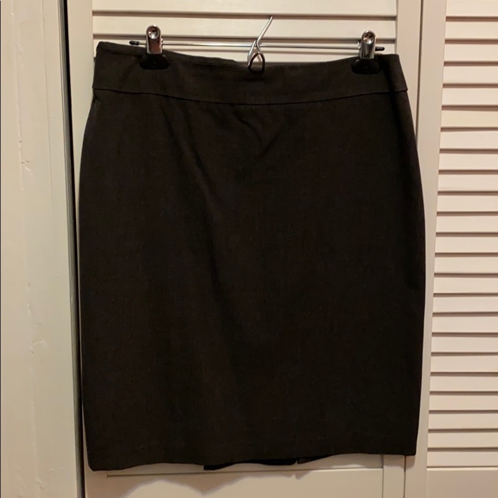 Ann Taylor Dark Gray Suit Skirt